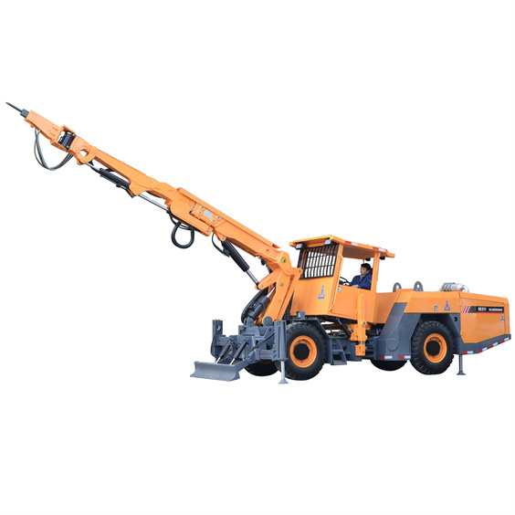 KQ311-XMPYT-60/350 Tunnel Top-hammer Scaling Drilling Rig Climbing Capacity：≦14° Maximum Working Height: 8.3m Maximun Working Width: 8.8m