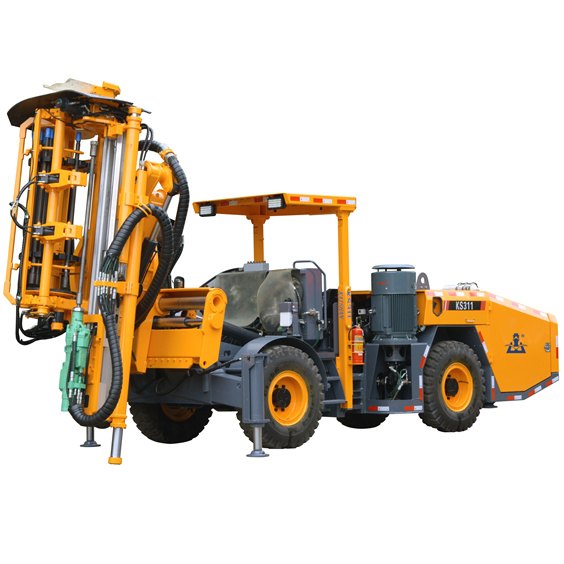 KS311-CYTC115 Top hammer Deep Hole Mining Drilling Rig Climbing Capacity：≦14° Width of Tunnel：3.5-5m Height of Tunnel：3.5-5m Drilling Depth：42m